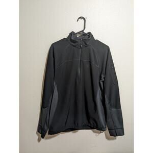 North Face Pullover Mens Medium Long Sleeve 1/4 Zip Casual Lightweight Black